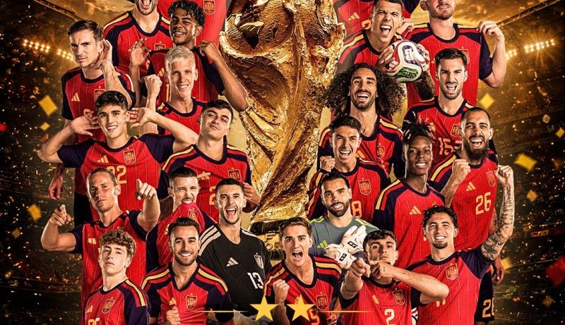 Pedri y Pino ponen el aroma de la UD a la segunda estrella mundial de España