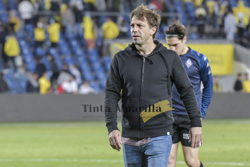 Mujica, enojado con el gol anulado a su equipo