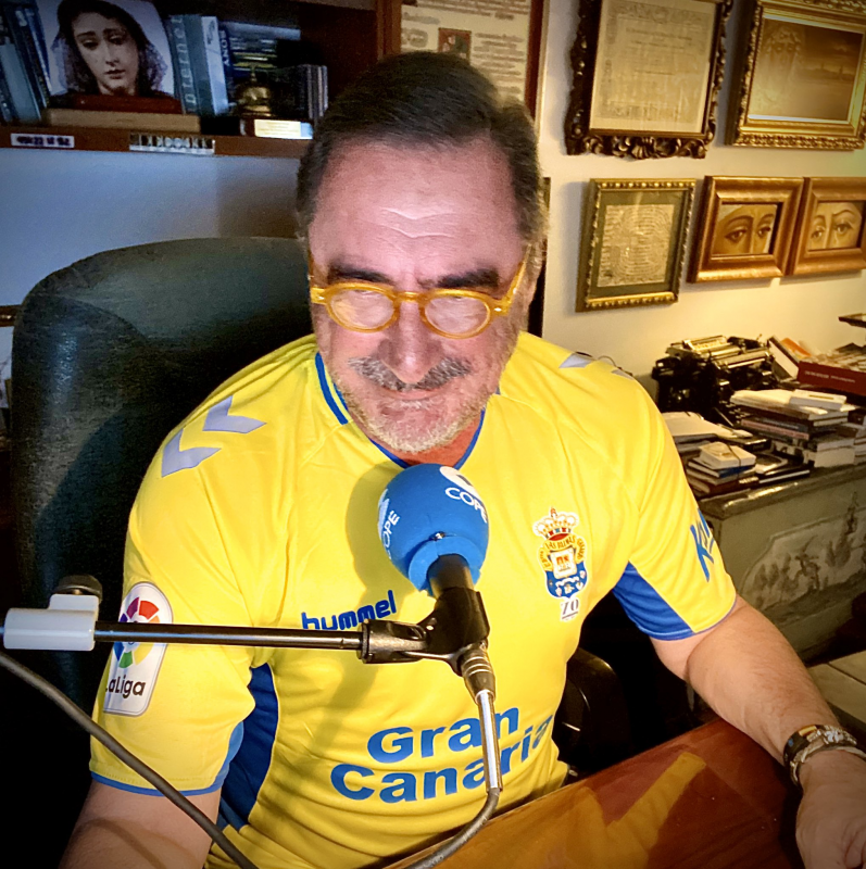 Carlos Herrera rinde homenaje a la UD Las Palmas