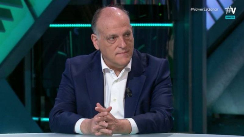 Tebas quiere que vuelvan los aficionados "desde que sea posible"