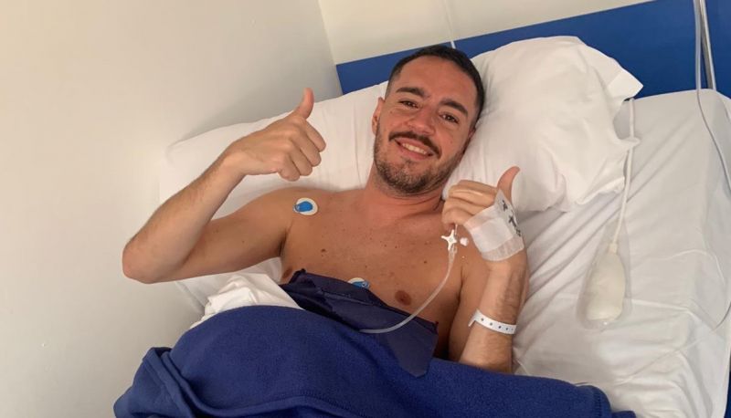 Dani Tejera pasó por el quirófano
