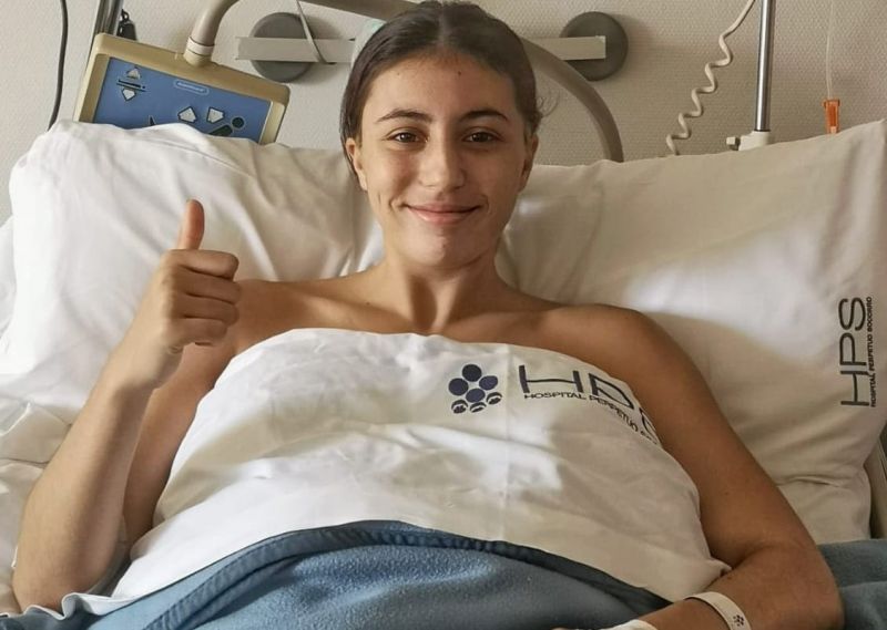 Natalia Padrón, operada del cruzado izquierdo