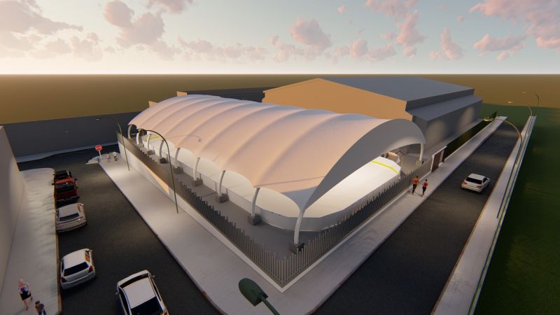 Así será la pista cubierta exterior de San Román