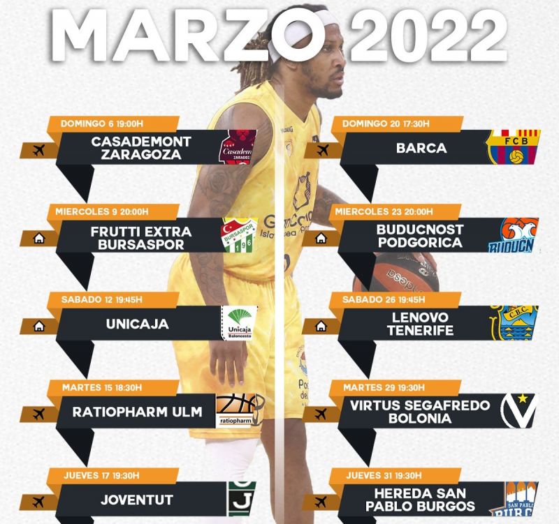 El Gran Canaria jugará 10 partidos en 25 días del mes de marzo