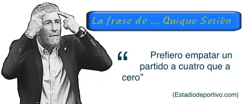 Setién, fiel a sus principios