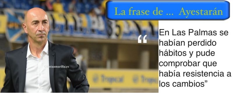 Ayestarán se sintió en la UD un blanco fácil