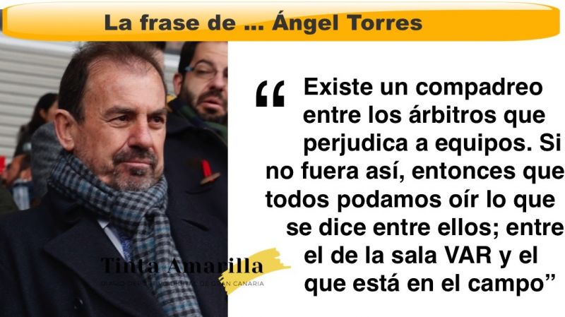 Ángel Torres propone una solución al "compadreo" arbitral