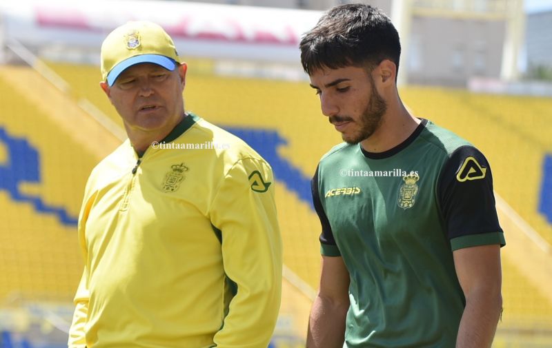 Josep, Fabio, Kirian, Cedrés y Edu Espiau, al primer equipo
