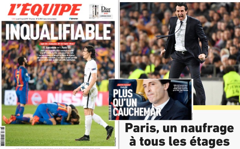 El 6-1 del Nou Camp 'toca' el futuro de Emery y Jesé en el PSG