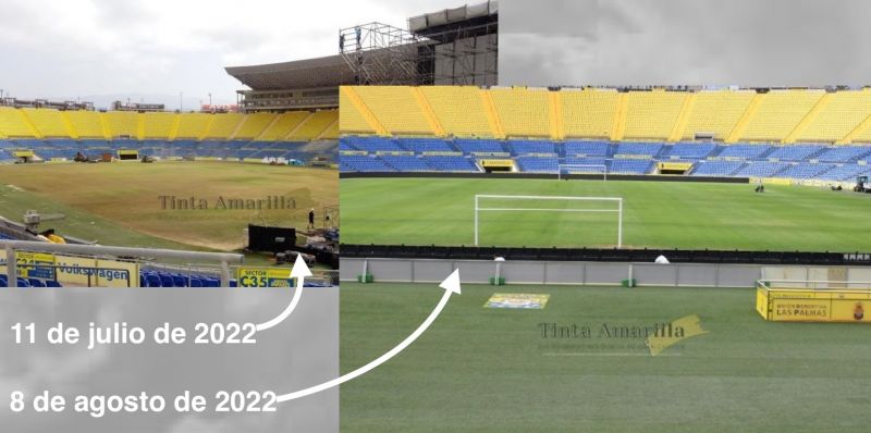 El césped del Gran Canaria no se pisará hasta el día del primer partido