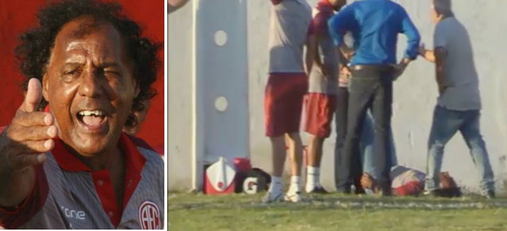 O Globo captó el momento del infarto del ex amarillo Luisinho Lemos