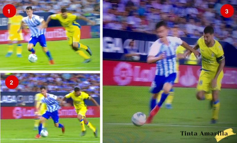 Lo que el VAR no vio en el penalti a favor del Málaga