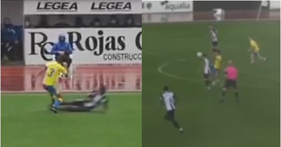 Joel, víctima del doble criterio arbitral