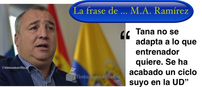 El presidente aclara la salida de Tana