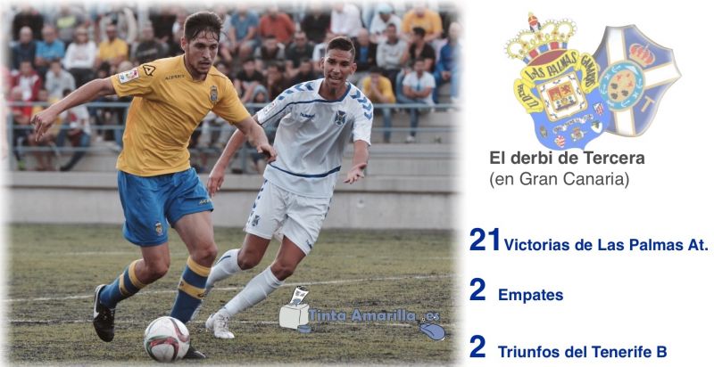 El derbi de Tercera: Las Palmas, 21 triunfos; Tenerife, 2