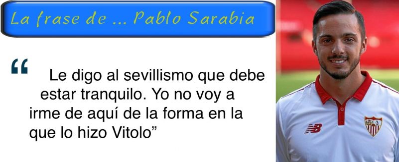 Pablo Sarabia: De este agua no beberé