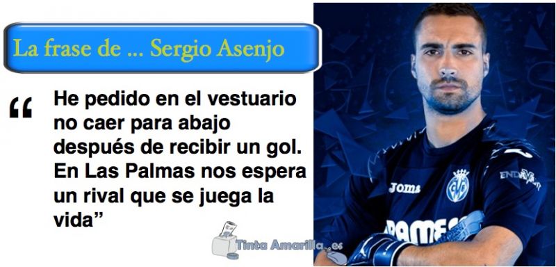 Asenjo describe el momento frágil del Villarreal