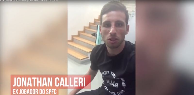 Un nuevo guiño de Calleri a la afición del Sao Paulo