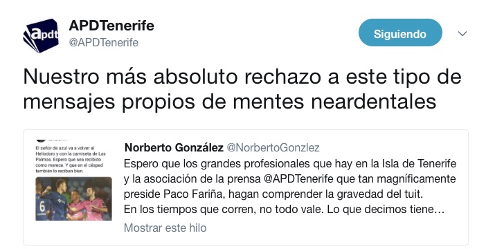 Cala, el derbi canario y las mentes neardentales