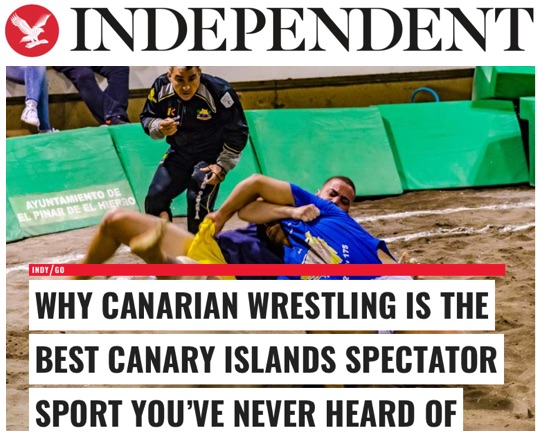 Un diario británico dedica un artículo al espectáculo de la lucha canaria