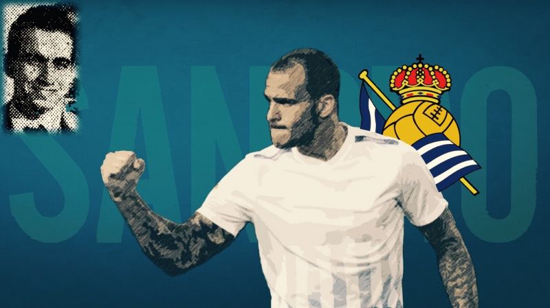 Sandro y otro grancanario en la Real Sociedad