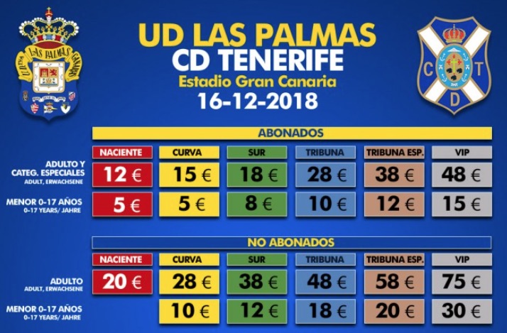 El derbi ya tiene precios y día inicial de venta de entradas