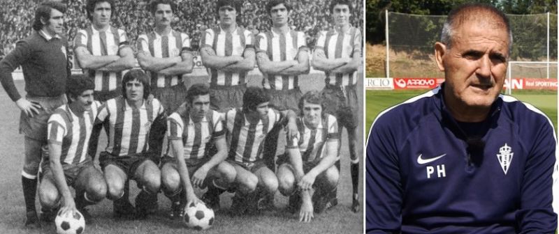 Paco Herrera, ante su ayer sportinguista