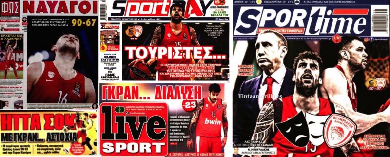 El Gran Canaria llena portadas en los diarios de Atenas