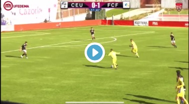 Caño y gol del amarillo Johan Guedes