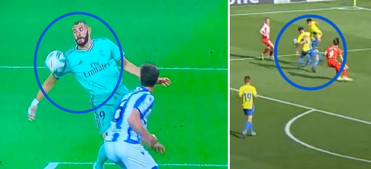 Gol legal del Madrid; penalti contra Las Palmas