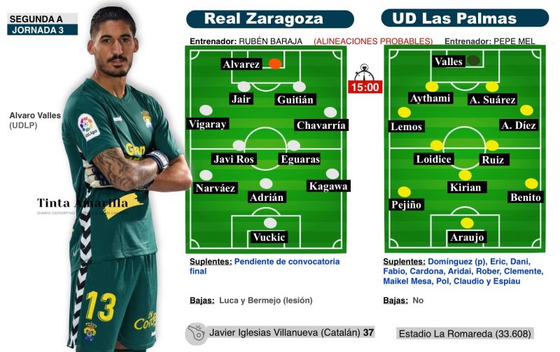 Partido de bigotes en La Romareda