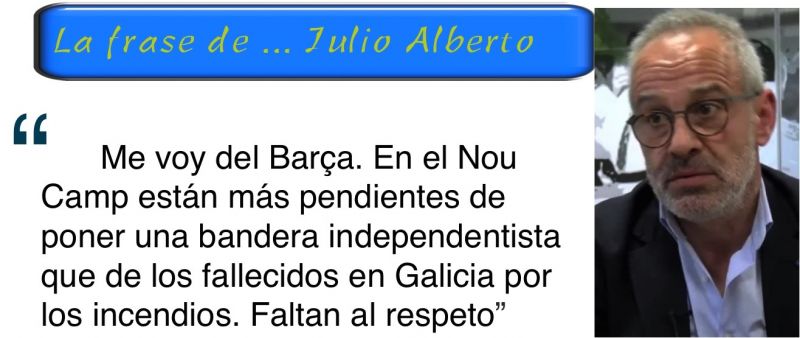La decepción azulgrana de Julio Alberto