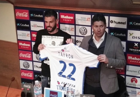 Tyronne en la UD; Tayron en el Tenerife