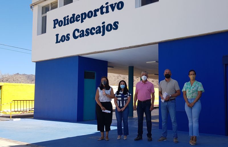 Obras en el Polideportivo de Los Cascajos