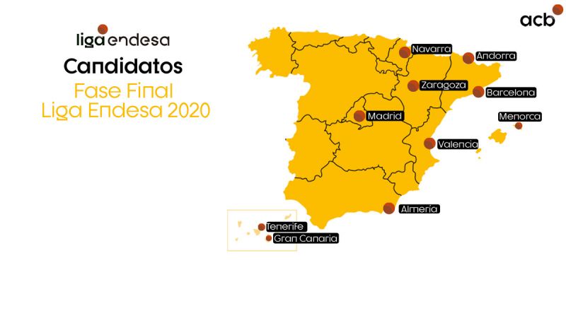 Gran Canaria y 9 más pugnan por la sede de la ACB