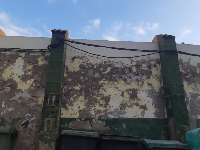 Denuncian "la imagen deplorable" del estadio de Barrial, en Gáldar