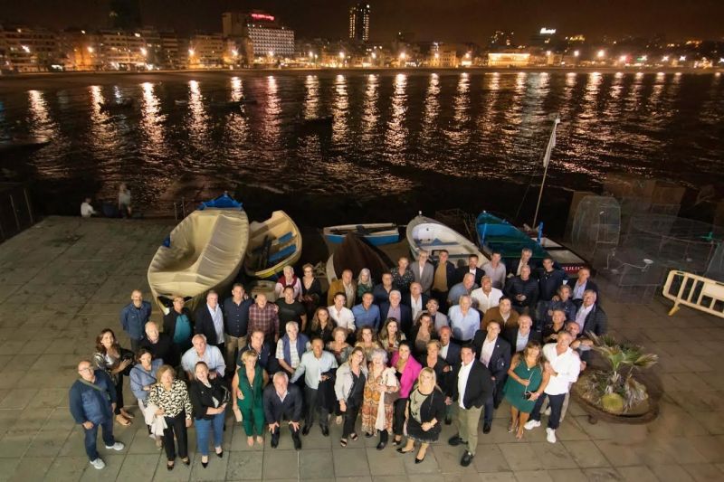 Cena en La Marinera de los Ex jugadores de la UD Las Palmas