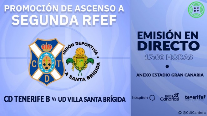 La final Tenerife B-Villa se podrá ver a través de Youtube