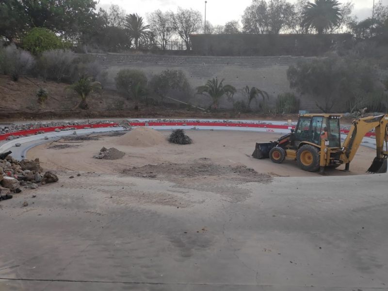 Comenzaron las obras en el terrero de La Presa