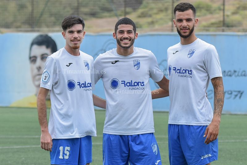 Los tres cedidos de la UD al Tamaraceite, por fin juntos