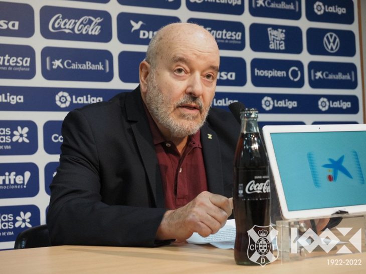 "Nunca se me pasó por la cabeza presidir al Tenerife"