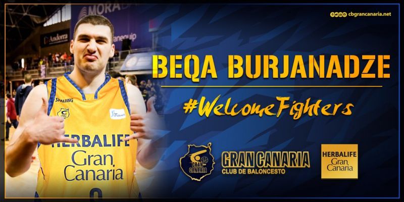 Burjanadze, primer refuerzo del Gran Canaria