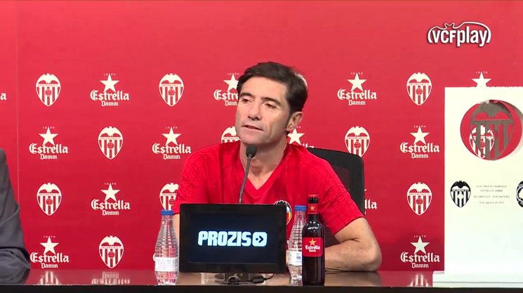 Marcelino espera "cuatro refuerzos como mínimo" en el Valencia