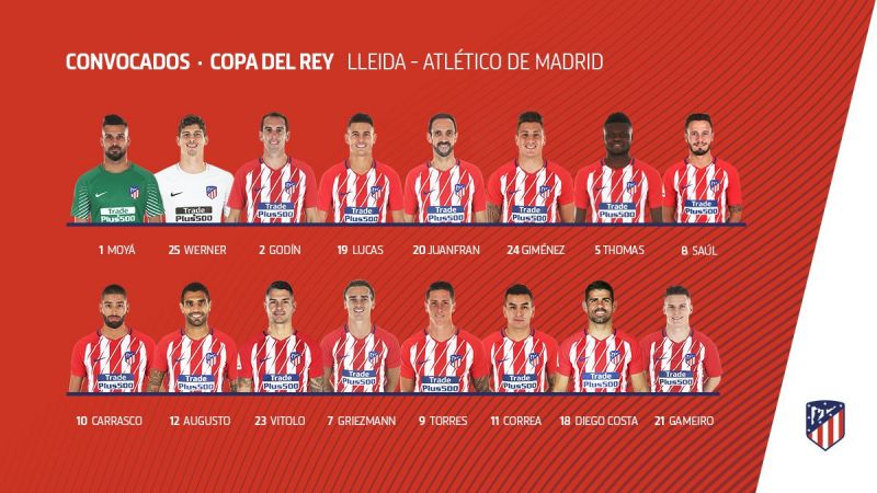 Simeone convoca por primera vez a Vitolo