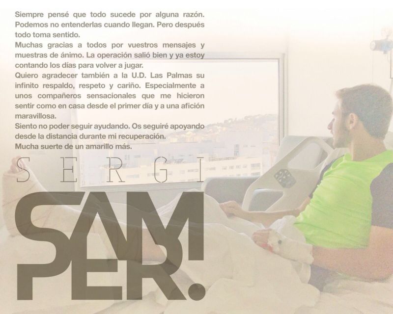 La despedida emotiva de Sergi Samper