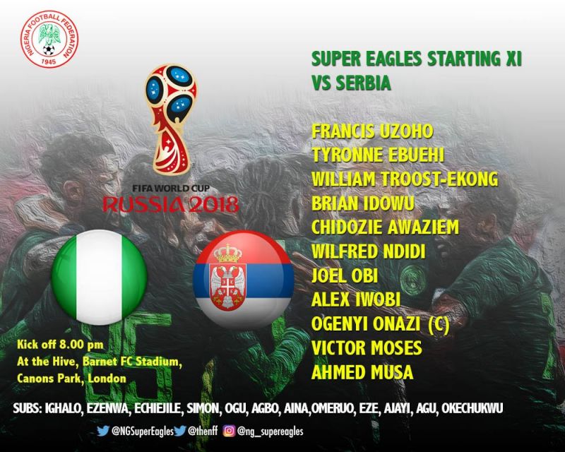 Rohr respeta el deseo de Etebo y no le convoca ante Serbia