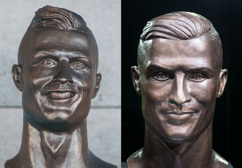 A CR7 le cambian la cara