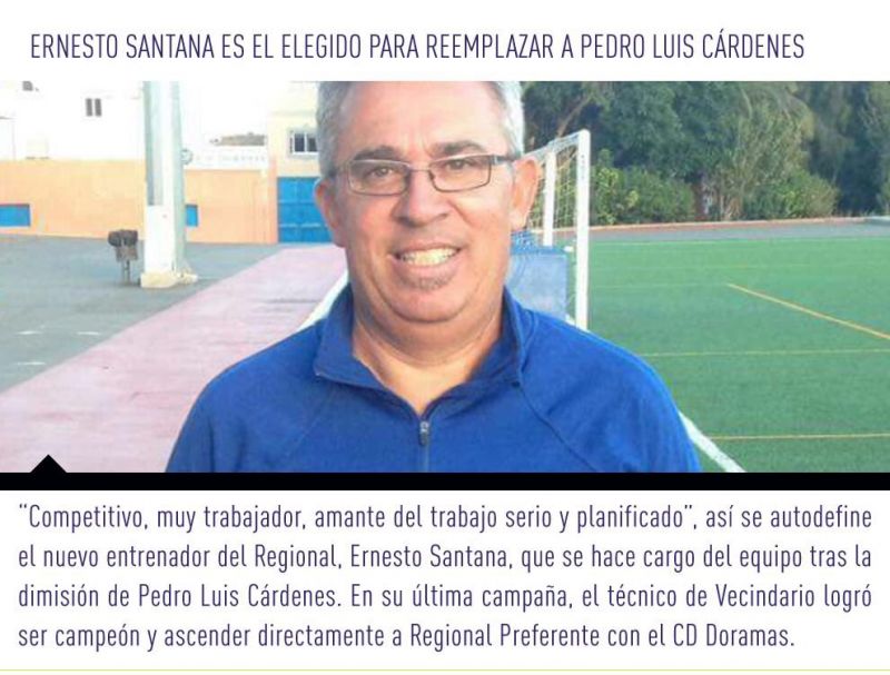 La UD San Antonio elige a Ernesto Santana