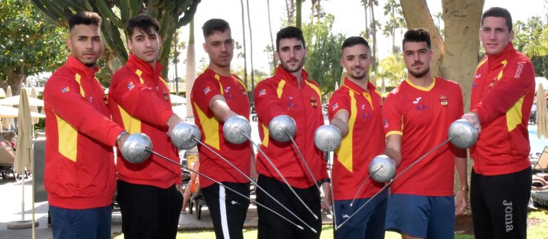 La selección española de espada, en Playa del Inglés
