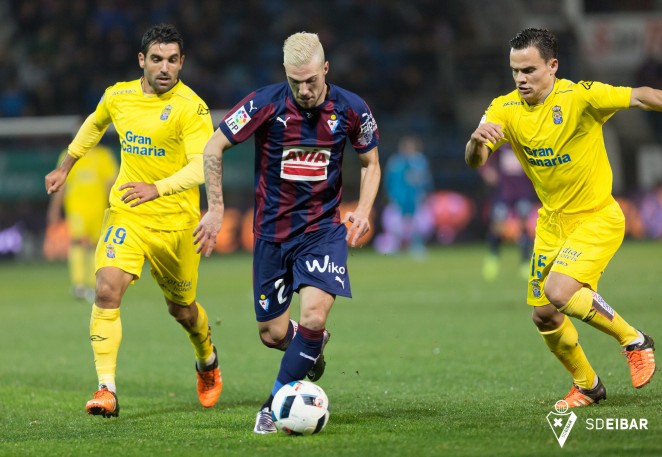 El Éibar, tras una célebre racha cortada a la UD
